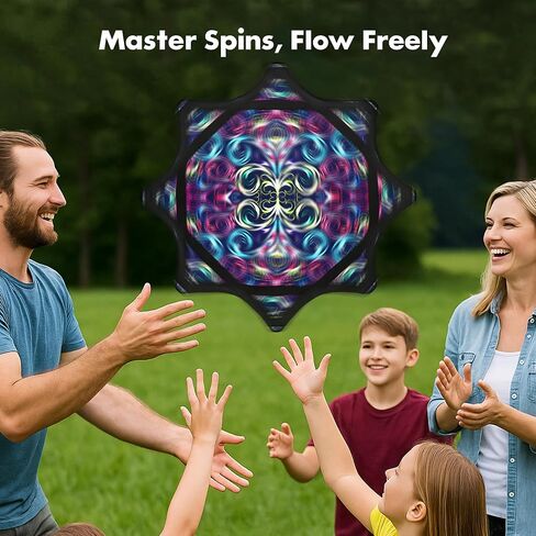 Beginner to Pro Spinning Cloth Flow Toy – Colorful Juggling Prop, 24.4 Inch 300 Grams, Flow Star Style (Paisley Pattern) in Kuwait