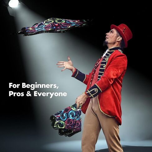 Beginner to Pro Spinning Cloth Flow Toy – Colorful Juggling Prop, 24.4 Inch 300 Grams, Flow Star Style (Paisley Pattern) in Kuwait