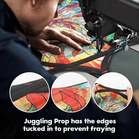Beginner to Pro Spinning Cloth Flow Toy – Colorful Juggling Prop, 24.4 Inch 300 Grams, Flow Star Style (Paisley Pattern) in Kuwait