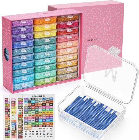 50PCS Diamond Painting Storage Containers Trays with Lids in Saudi Arabia