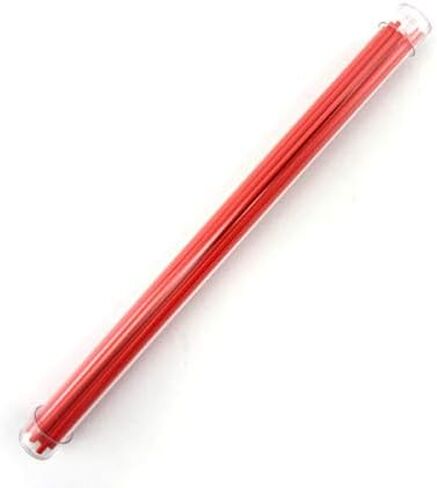 Tomato Red Opal COE 90 Stringer Sample - 4.375" Long Bullseye Glass Stringer in Saudi Arabia