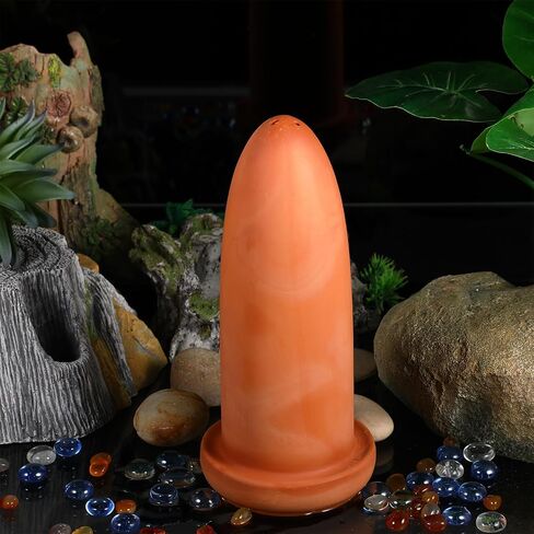 Popetpop Pottery Clay Discus Breading Cone: Discus Fish Proway Cone - إخفاء الكهوف مع غطاء شبكة من الفولاذ المقاوم للصدأ لتزيين المناظر الطبيعية المائية in Saudi Arabia