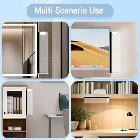 2PCS Monitor Memo Board ، Note Sticky Note لشاشات الكمبيوتر ، لوحة مذكرة جانبية شفافة لشاشات الكمبيوتر ، أداة تنظيم المكاتب الموفرة للمساحة مع تصميم جانبي in Kuwait