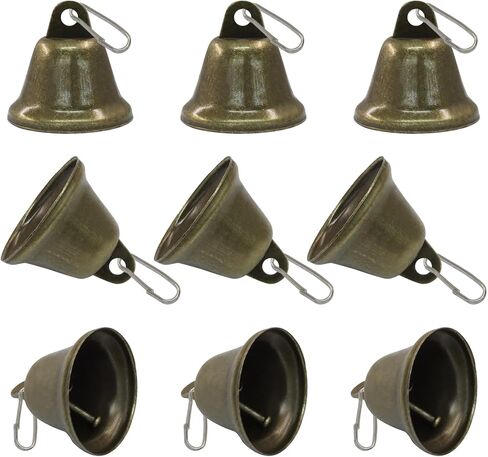 Marvexi Vintage Bronze & Copper Jingle Bells, 1.5" x 1.5", 10Pcs in Saudi Arabia