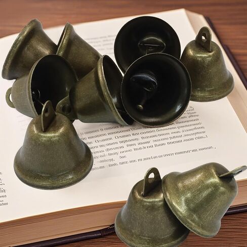 Marvexi Vintage Bronze & Copper Jingle Bells, 1.5" x 1.5", 10Pcs in Saudi Arabia