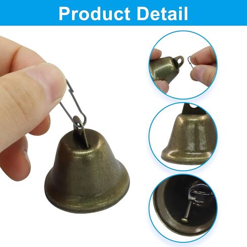 Marvexi Vintage Bronze & Copper Jingle Bells, 1.5" x 1.5", 10Pcs in Saudi Arabia