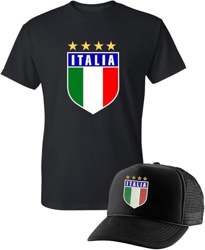 قبعة سائق الشاحنة مطرزة بعلم كأس العالم لكرة القدم من ALLNTENDS Italia Italia، قبعة قابلة للتعديل in Saudi Arabia