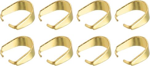 uxcell 300pcs مشبك قرصة ، 8 × 11 مم مقطع مقطع قلادة موصل بكفالة معاد in Saudi Arabia