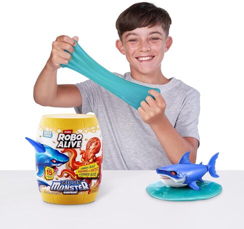 Robo Alive Deep Sea Monster Surprise (Octopus) by ZURU, Surprise Unboxing and Electronic Animal Toy for Boys in Kuwait