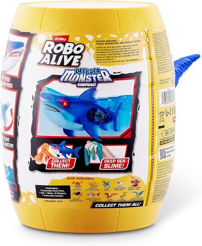 Robo Alive Deep Sea Monster Surprise (Octopus) by ZURU, Surprise Unboxing and Electronic Animal Toy for Boys in Kuwait