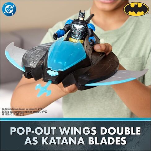 DC Comics, Batman Ninja Strike Katana Blade Batwing and 6" Action Figure, Super Hero Kids Toys for Boys and Girls Ages 3 & Up in Saudi Arabia