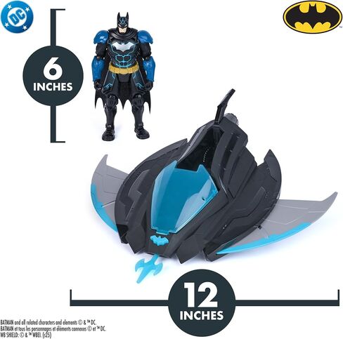 DC Comics, Batman Ninja Strike Katana Blade Batwing and 6" Action Figure, Super Hero Kids Toys for Boys and Girls Ages 3 & Up in Saudi Arabia