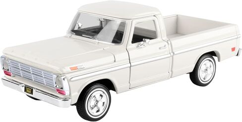 1/24 Scale 1969 F-100 Pickup Truck Diecast Model Car, Motormax 79315 White in Saudi Arabia