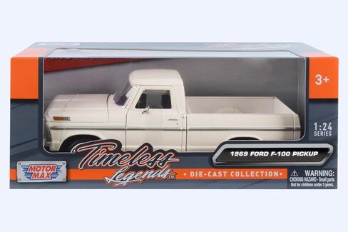 1/24 Scale 1969 F-100 Pickup Truck Diecast Model Car, Motormax 79315 White in Saudi Arabia