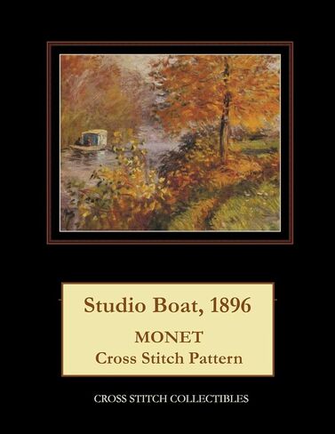 Studio Boat, 1896: Monet cross stitch pattern in Saudi Arabia