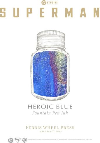 Warner Bros. Discovery, Official Licensed, Superman Special Edition, Fountain Pen Ink, Heroic Blue, 10ml in Kuwait