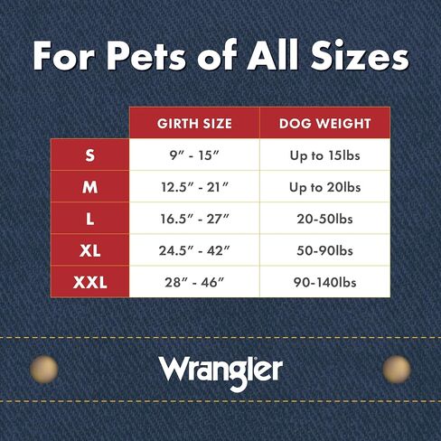 Wrangler Dog Backpack Harness - Dog Harness Backpack with Two Pockets to Hold Pet Accessories - Secure D-Ring for Leash Attachment - 100% Cotton Denim - Machine Washable for Easy Cleaning (S) in Saudi Arabia