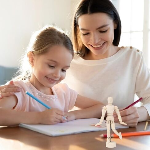 DOITOOL 3 Pack 4.5 Inch Wooden Mannequin with Flexible Body Joints for Artists Drawing and Sketching in Saudi Arabia