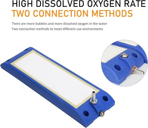 Gloglow Aquarium Air Stone Bars ، 11.1 × 3.5 بوصة نانو فقاعات الهواء ، أداة إطلاق الفقاعة ، أداة إطلاقها لضخات الهواء ضمن 200 سم/86.6 بوصة (L) in Kuwait