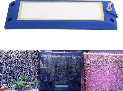 Gloglow Aquarium Air Stone Bars ، 11.1 × 3.5 بوصة نانو فقاعات الهواء ، أداة إطلاق الفقاعة ، أداة إطلاقها لضخات الهواء ضمن 200 سم/86.6 بوصة (L) in Kuwait