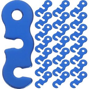 Upkoch 40 pcs الموتر من ألومنيوم سبيكة التخييم المحاكمة الحبل ضابط - Guyline الحبل الضباط الموتر - أبازيم حبل الرياح للتخييم على الظهر المشي لمسافات طويلة على الظهر in Kuwait