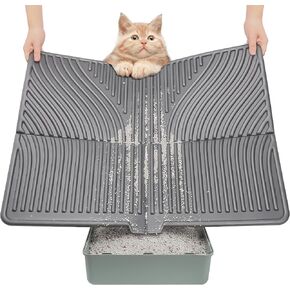 UPSKY Large Cat Litter Mat 31" x 24 Waterproof and Washable, Soft on Paws in Saudi Arabia