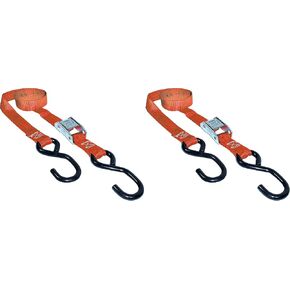 Keeper – 1" x 10’ Heavy Duty Cam Buckle Tie-Down with S Hooks - 400 lbs. Working Load Limit and 1,200 lbs Break Strength in Kuwait