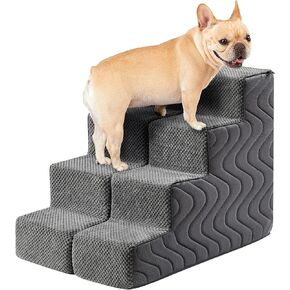 Dog Stairs for Bed, Dog Steps for High Bed, Pet Steps for Small Dogs and Cats, Non-Slip Balanced Pet Ramp Indoor in Kuwait