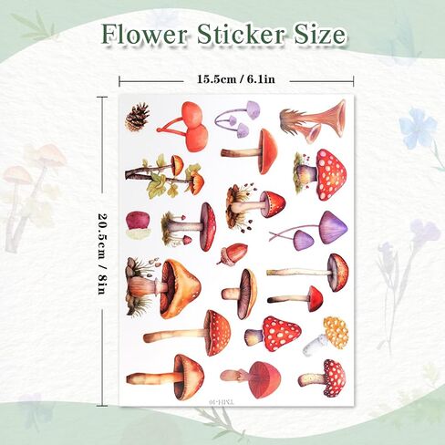 ملصقات زهرة طبيعية 500pcs مع ملصقات رسائل 260pcs ، ملصق زهرة لذاته لخلاصات Scrapbooking مستلزمات Junk Journal Journal Planner المحمول (ملصقات زهرة مع ملصقات رسائل) in Kuwait