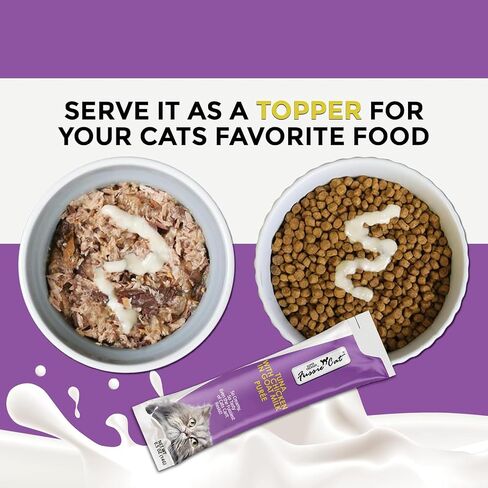 Fussie Cat Super Premium Cat Treats in Goat Milk Puree, lickable cat Treats,6 Packs of 4-0.5oz Tubes, Variety Flavor Pack of 6 Flavors. in Saudi Arabia
