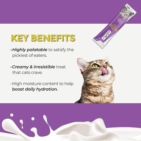 Fussie Cat Super Premium Cat Treats in Goat Milk Puree, lickable cat Treats,6 Packs of 4-0.5oz Tubes, Variety Flavor Pack of 6 Flavors. in Saudi Arabia