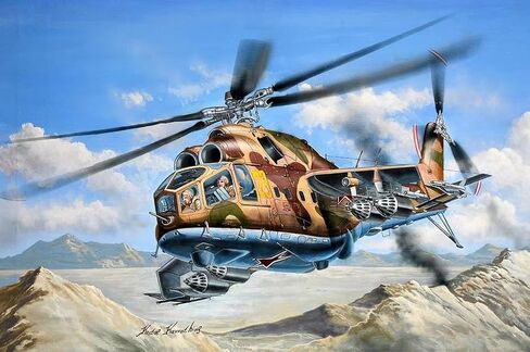 Truffeter 05828 1:48 Scale MI-24A HIND-B ALCRAFT ANDCRAFT مجموعة طراز in Saudi Arabia
