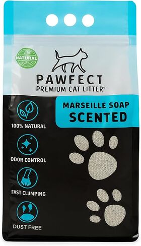 Marseille Soap Scented Clumping Cat Litter – 9.6 lb / 5L, Dust-Free, Odor Control in Saudi Arabia