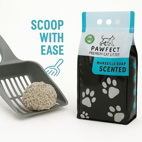 Marseille Soap Scented Clumping Cat Litter – 9.6 lb / 5L, Dust-Free, Odor Control in Saudi Arabia