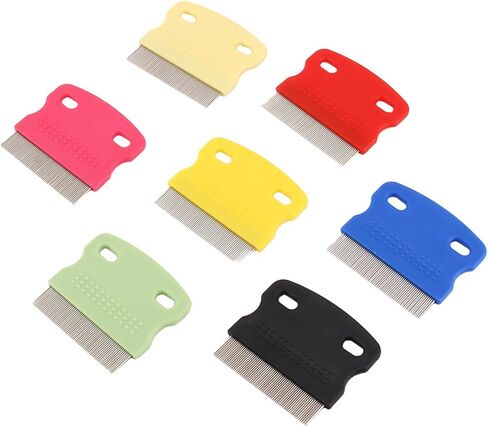 Dog Grooming Trimmer Cute Pet Cat Dog Comb Dog Flea Comb Steel Brush Hair Metal Comb Portable and Reusable for Flea Removal in Saudi Arabia