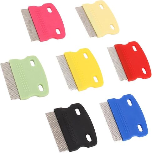 Dog Grooming Trimmer Cute Pet Cat Dog Comb Dog Flea Comb Steel Brush Hair Metal Comb Portable and Reusable for Flea Removal in Saudi Arabia