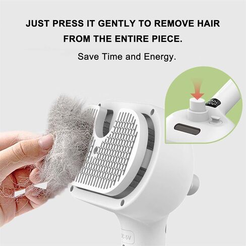 Labrador Charm Steam Brush, Furrybasics Pet Grooming Brush, 3-in-1 Self-Cleaning Steam Pet Brush, Brush with Water Tank and Release Button for Shedding Matted Hair in Saudi Arabia