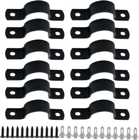 LC LICTOP 1-5/8" (40mm) Two Hole Strap U-Bracket Stainless Steel Rigid Pipe Strap Clamp(30Pcs) in Kuwait