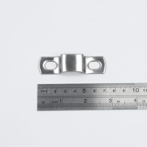 LC LICTOP 1-5/8" (40mm) Two Hole Strap U-Bracket Stainless Steel Rigid Pipe Strap Clamp(30Pcs) in Kuwait