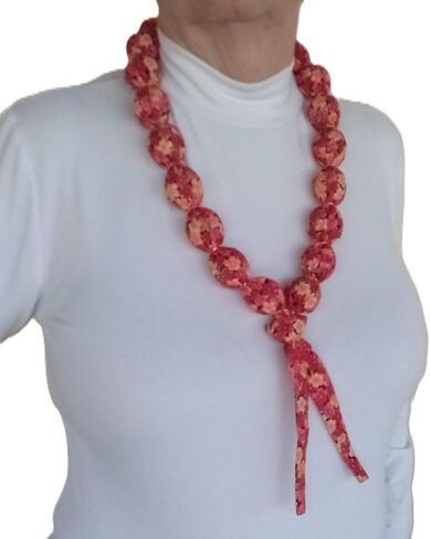 Cooling Ice Necklace (Peach on Black) in Saudi Arabia