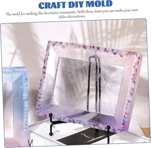 Photo Frame Mold Silicon Molds Photo Frame Making Supplies Picture Frames Photo Frames Making Mold Photo Frame Display Frame Pictures Frames Resin Craft Mold White in Kuwait