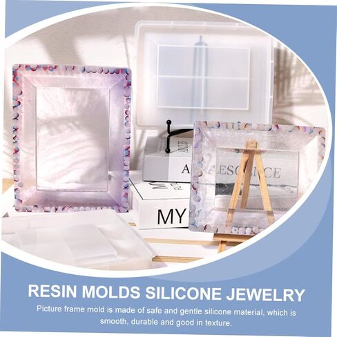 Angoily Photo Frame Molds Silicone Molds for Crafting Compatible with Epoxy and Paints for Creative Projects and in Kuwait