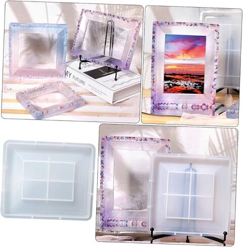 Angoily Photo Frame Molds Silicone Molds for Crafting Compatible with Epoxy and Paints for Creative Projects and in Kuwait