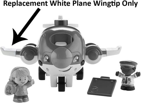 Replacement Part for Fisher-Price Little People Travel Together Airplane Playset - DJB53 ~ Replacement White Plane Wingtip in Saudi Arabia