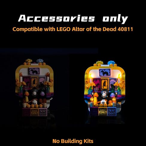 إضاءة LED المتوافقة مع مذبح LEGO 40811 من الموتى (أضواء فقط ، لا نموذج) in Saudi Arabia
