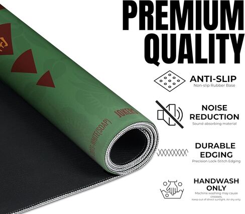 Mahjong Mat (33"x33") - Non-Slip Noise Reduction Gaming Mat for American Mahjong - Flower-Carnation-12 in Saudi Arabia