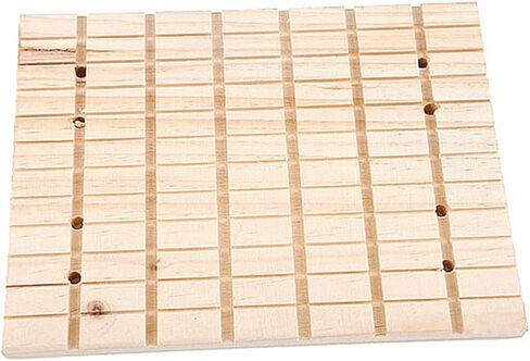 ERINGOGO 1PC Wooden Pet Foot Pad Multi Function Grinding Board for Guinea Pigs Rabbits and Chinchillas Chic Design with Easy Fixing for Pet Nail Care in Saudi Arabia