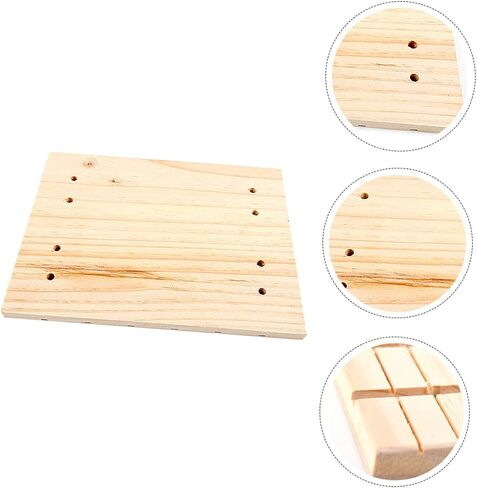 ERINGOGO 1PC Wooden Pet Foot Pad Multi Function Grinding Board for Guinea Pigs Rabbits and Chinchillas Chic Design with Easy Fixing for Pet Nail Care in Saudi Arabia