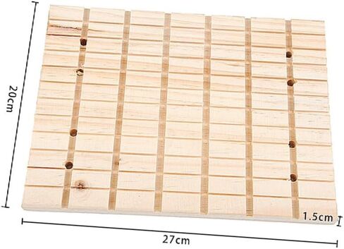 ERINGOGO 1PC Wooden Pet Foot Pad Multi Function Grinding Board for Guinea Pigs Rabbits and Chinchillas Chic Design with Easy Fixing for Pet Nail Care in Saudi Arabia