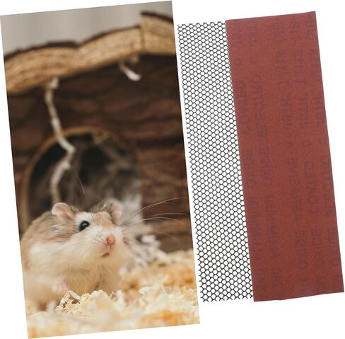 HANABASS Mini Hedgehog Exercise Wheel Textured Nail Trimming Track Self-Cleaning Treadmill Trimmer for Hamsters Sugar Gliders Metal Silent Design in Saudi Arabia